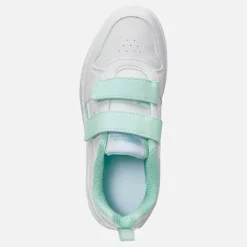 Reebok Mädchen Royal Prime 2.0 Zwei Riemen Klettverschluss Turnschuhe Weiß/Weiß/Glitch Aqua