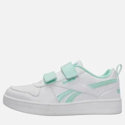 Reebok Mädchen Royal Prime 2.0 Zwei Riemen Klettverschluss Turnschuhe Weiß/Weiß/Glitch Aqua