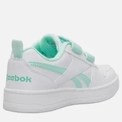 Reebok Mädchen Royal Prime 2.0 Zwei Riemen Klettverschluss Turnschuhe Weiß/Weiß/Glitch Aqua