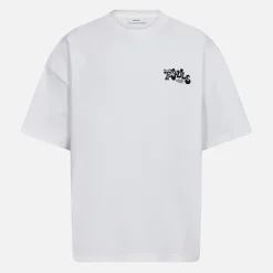 Resteröds Herren Tas Brust Druck T Shirt Weiß