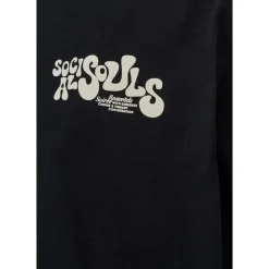 Resteröds Herren Tas Brust Druck T Shirt Schwarz