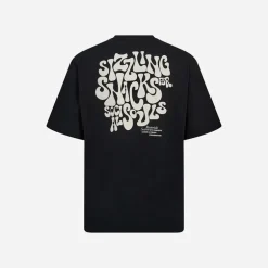 Resteröds Herren Tas Print T Shirt Schwarz