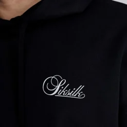 SikSilk Herren Essentials Hoodie Schwarz