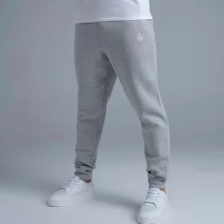 SikSilk Herren Essentials Jogginghose Grey Marl