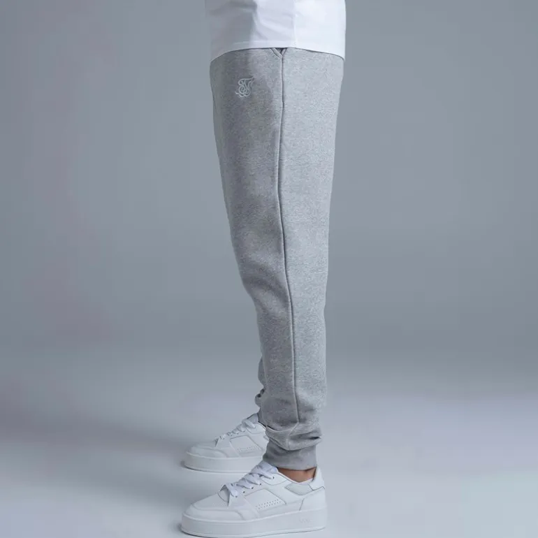SikSilk Herren Essentials Jogginghose Grey Marl