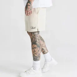SikSilk Herren Essentials Shorts Ecru