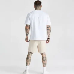 SikSilk Herren Essentials Shorts Ecru
