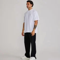 SikSilk Herren Grafik T Shirt Weiß