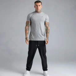 SikSilk Herren T-Shirt Grey Marl