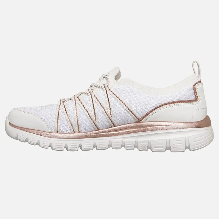 SKECHERS Damen Anmutige Sneaker Weiß