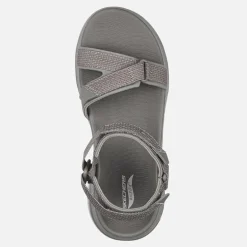 SKECHERS Damen Gowalk Arch Fit Sandalen Dark Taupe