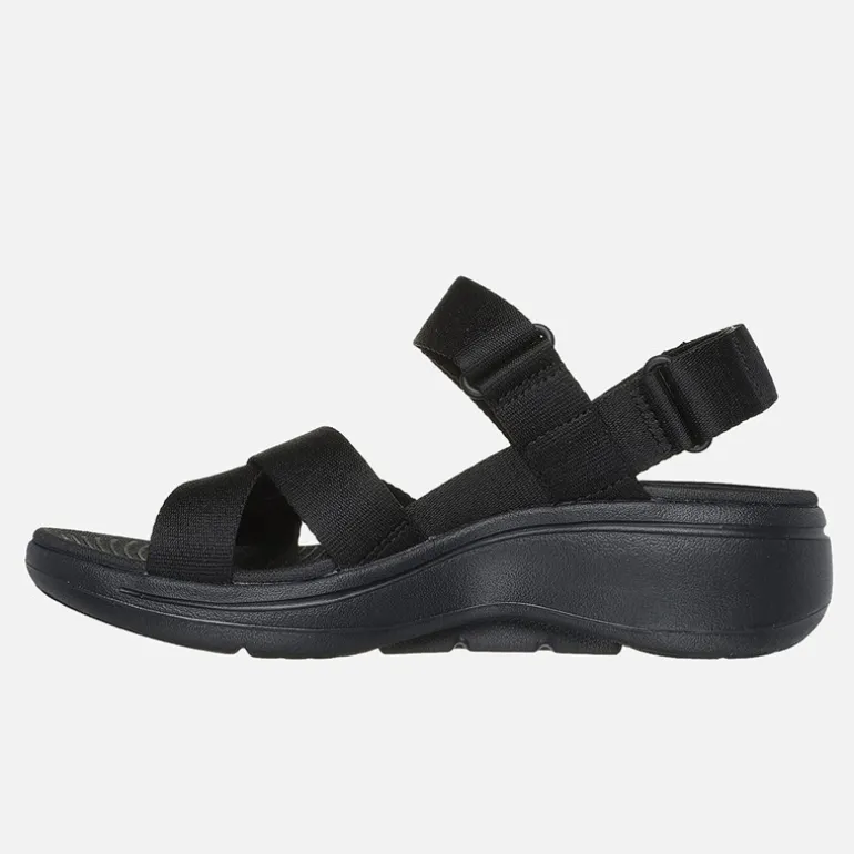 SKECHERS Damen Gowalk Arch Fit Sandalen Schwarz