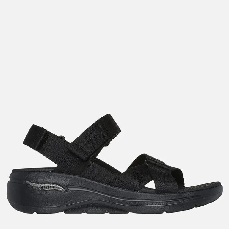 SKECHERS Damen Gowalk Arch Fit Sandalen Schwarz