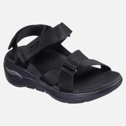 SKECHERS Damen Gowalk Arch Fit Sandalen Schwarz