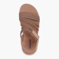 SKECHERS Damen Go Walk Flex Sandalen Natural