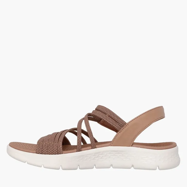 SKECHERS Damen Go Walk Flex Sandalen Natural