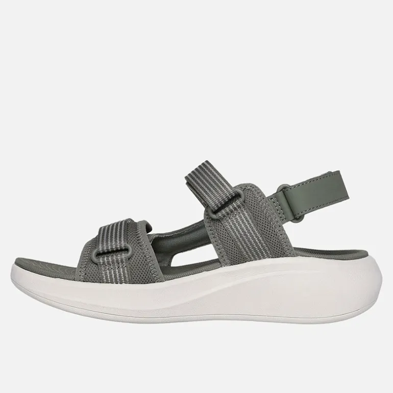 SKECHERS Damen Max Dämpfung Essenzielle Sandalen Olive