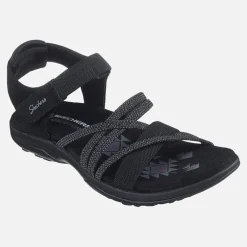 SKECHERS Damen Reggae Sandalen Slim Schwarz