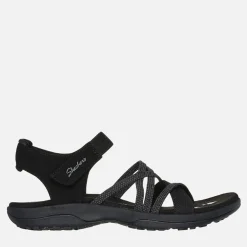 SKECHERS Damen Reggae Sandalen Slim Schwarz