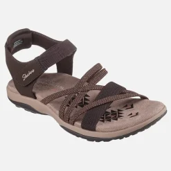 SKECHERS Damen Reggae Sandalen Slim Chocolate