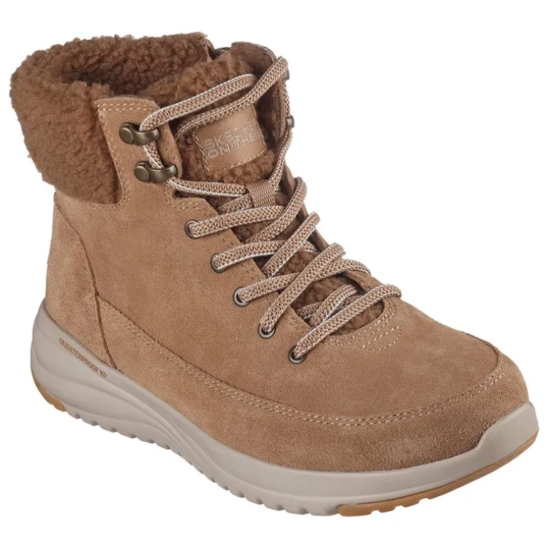 SKECHERS Damen Stellar wasserdichte Stiefel unterwegs Braun