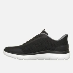 SKECHERS Herren Summits Leyter Slip Ins Sneaker Schwarz