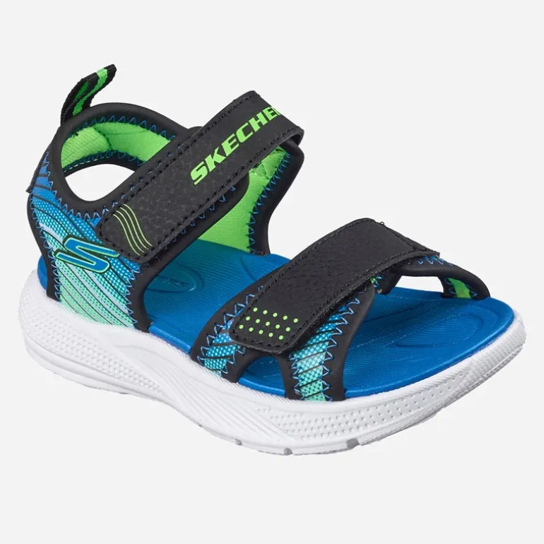 SKECHERS Junge Microspec Splash Sandalen Schwarz