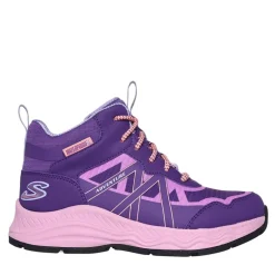 SKECHERS Mädchen Abenteuer Blitz Spaß Jagd wasserdichte Schuhe Purple Light Blue