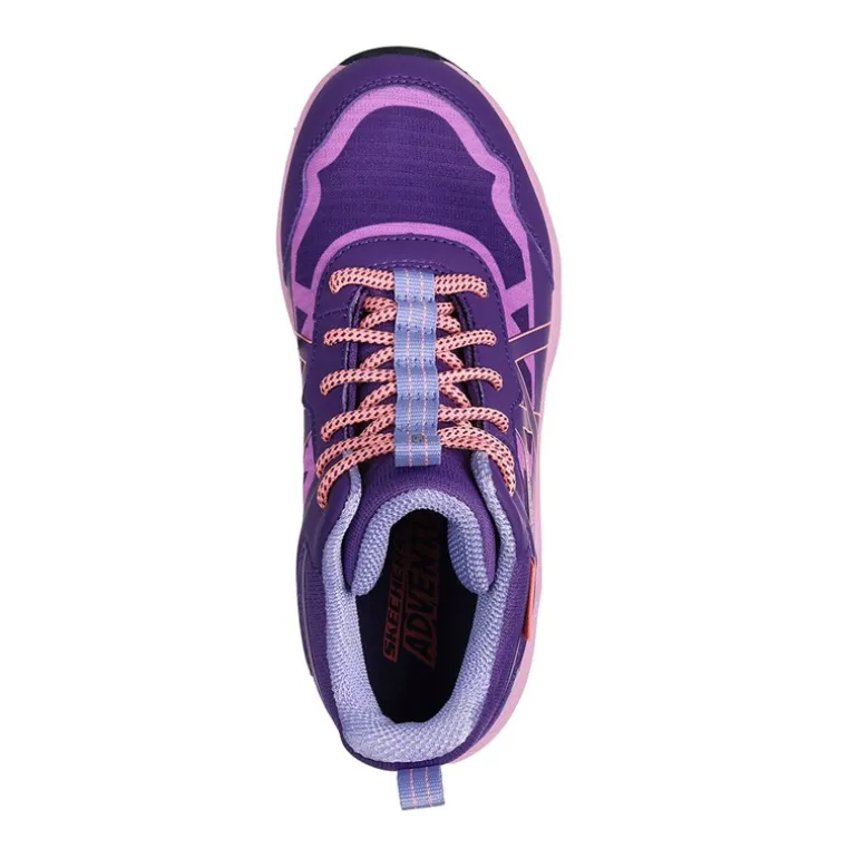 SKECHERS Mädchen Abenteuer Blitz Spaß Jagd wasserdichte Schuhe Purple Light Blue