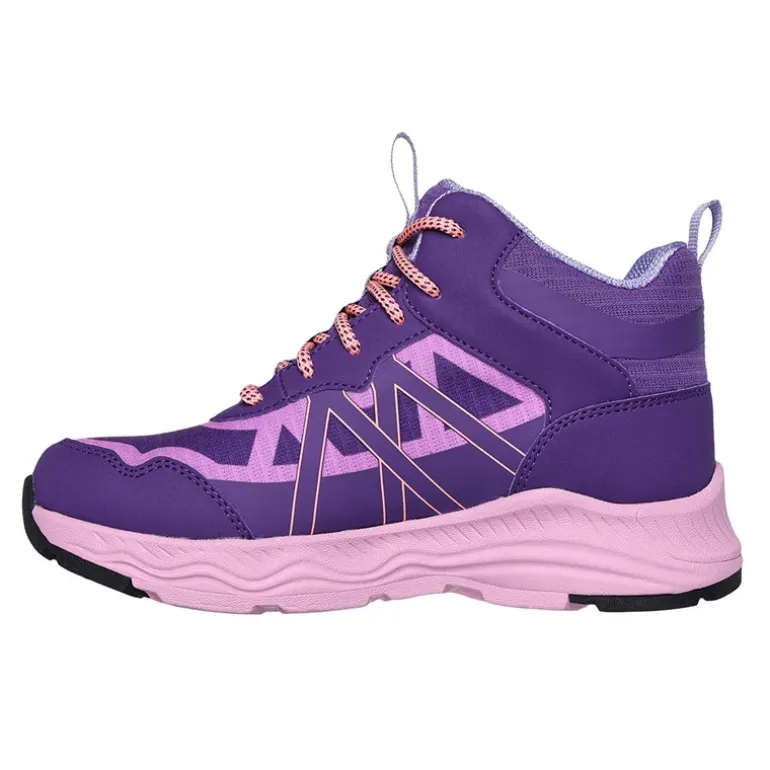 SKECHERS Mädchen Abenteuer Blitz Spaß Jagd wasserdichte Schuhe Purple Light Blue
