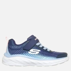 SKECHERS Mädchen Grenzenlose Farbe Blitz Turnschuhe Navy