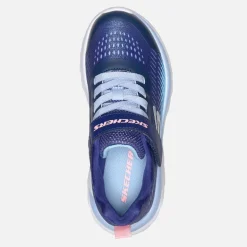 SKECHERS Mädchen Grenzenlose Farbe Blitz Turnschuhe Navy