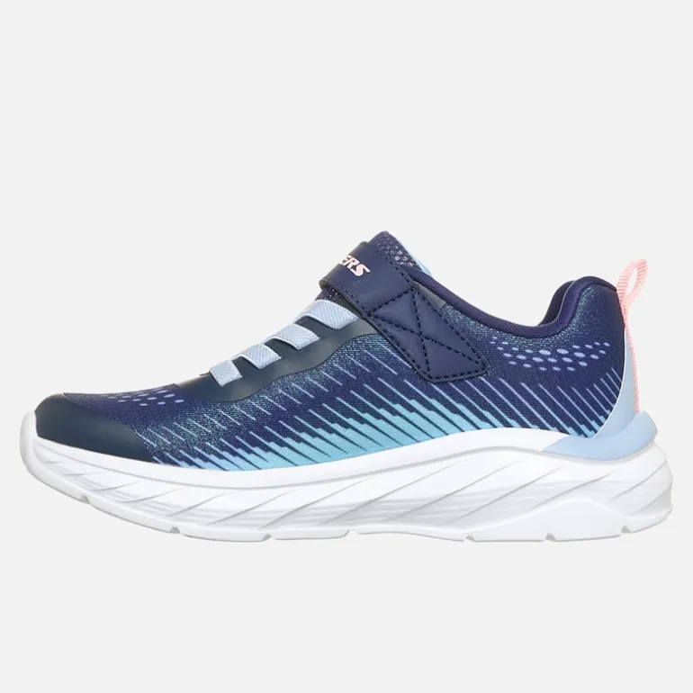 SKECHERS Mädchen Grenzenlose Farbe Blitz Turnschuhe Navy