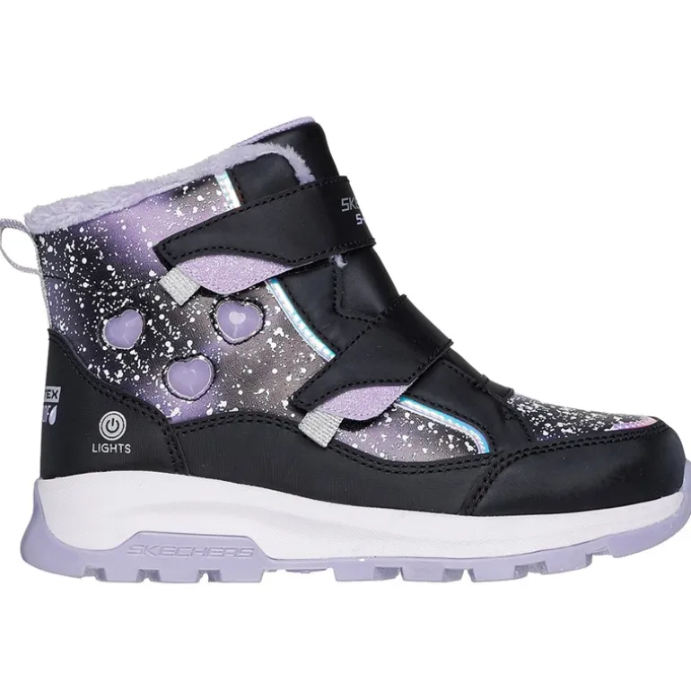 SKECHERS Mädchen Sturm Blazer Wasserdichte Schuhe Black Lavender
