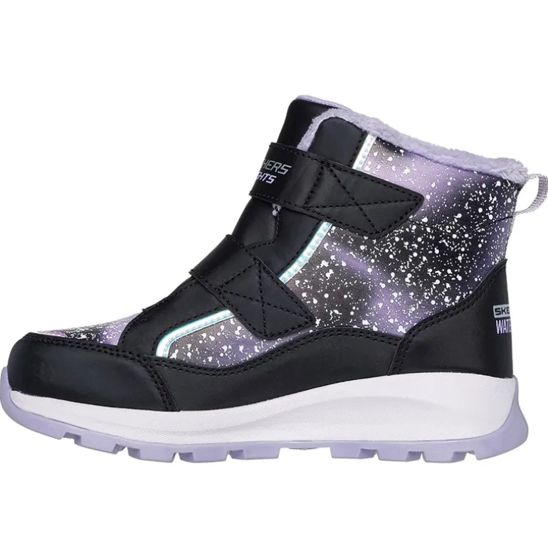 SKECHERS Mädchen Sturm Blazer Wasserdichte Schuhe Black Lavender