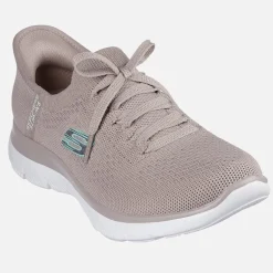 SKECHERS SPORT SKECHERS Damen Summits Slip in Neue Tägliche Sneakers Natural