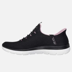 SKECHERS SPORT SKECHERS Damen Summits Dream Chaser Slip In Sneaker Black & Purple/Mauve