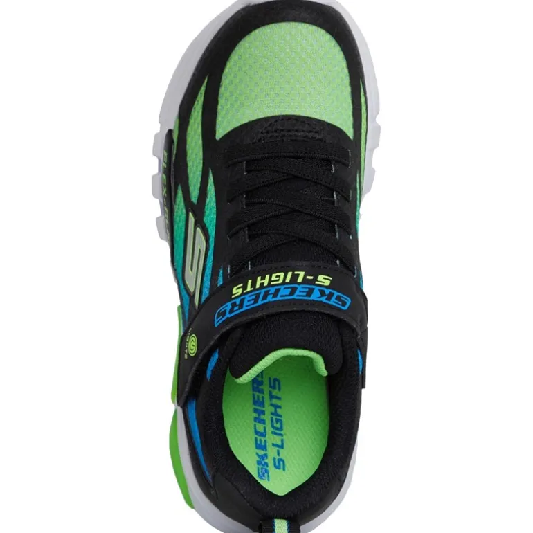 SKECHERS SPORT SKECHERS Junior S Lights Flex Glow - Dezlo Turnschuhe Blau/Schwarz/Lime