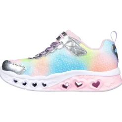 SKECHERS SPORT SKECHERS Mädchen Flutter Herz Lichter Simply Love Turnschuhe Silber
