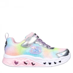 SKECHERS SPORT SKECHERS Mädchen Flutter Herz Lichter Simply Love Turnschuhe Silber