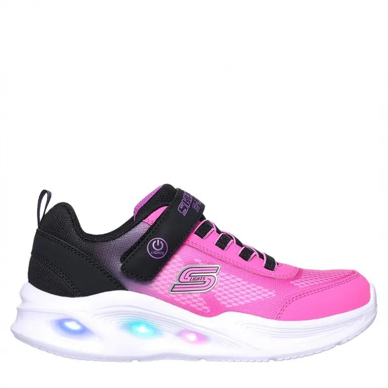 SKECHERS SPORT SKECHERS Mädchen Sola Glow Ombre Deluxe Turnschuhe Schwarz