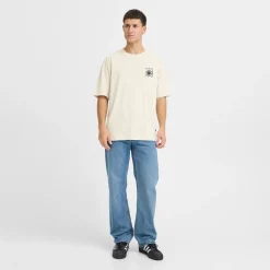 Solid Herren Daniel T Shirt Oatmeal