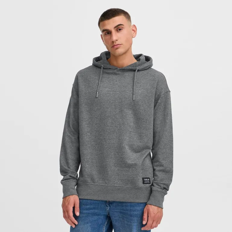 Solid Herren Dix Hoodie Dark Grey Melange