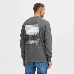 Solid Herren Dixon Sweatshirt Dark Grey Melange
