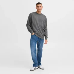 Solid Herren Dixon Sweatshirt Dark Grey Melange