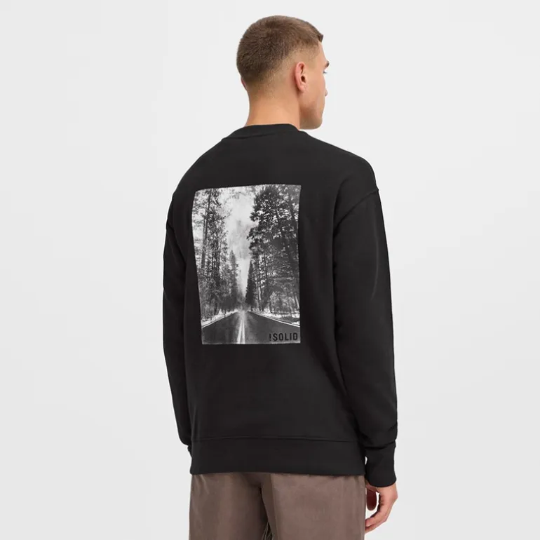 Solid Herren Dixon Sweatshirt True Black
