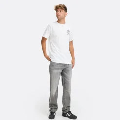 Solid Herren Jeans Grau Denim