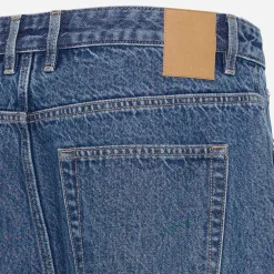Solid Herren Sdomidt lockere Passform Denim Shorts Middle Blue Denim