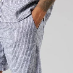 Solid Herren Shorts True Black Melange
