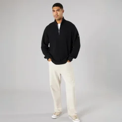Solid Herren Strick Pullover True Black